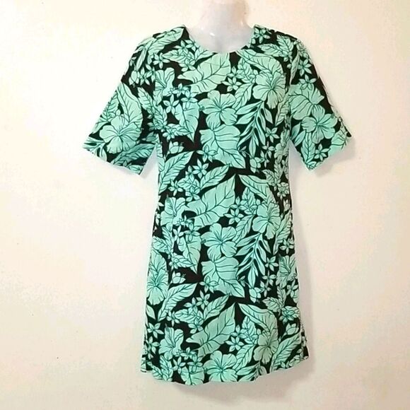 Zara Dresses & Skirts - Zara Brown & Green Floral shift dress XS